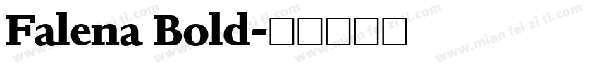 Falena Bold字体转换